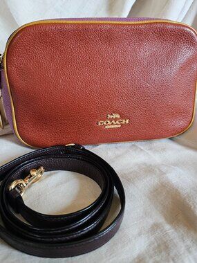 Coach Pebbled Leather Jes Colorblock Crossbody